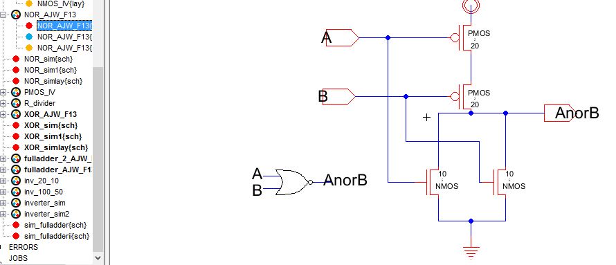 Circuit Diagram Of 2 Input Cmos Nor Gates Only - Wiring View And ...